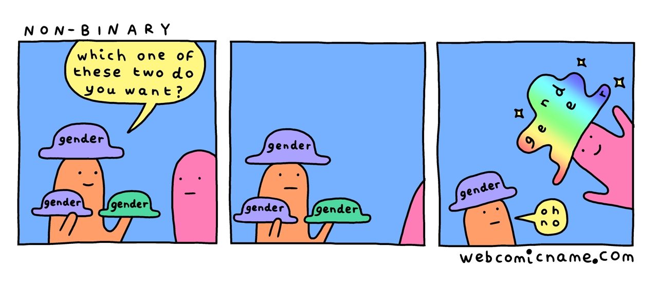 [Alex Norris Non-Binary cartoon]